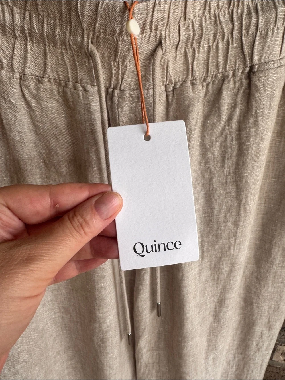 Quince 100% European Linen Wide Leg Pants Size XL